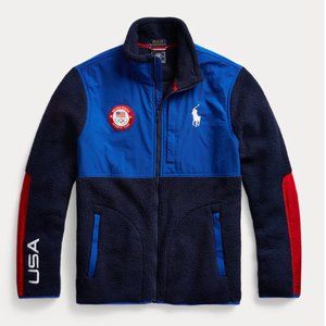 Polo Ralph Lauren Navy Team USA 2022 Olympic Hybrid Fleece Ja